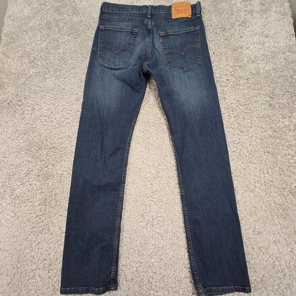 Levis 513 Jeans Mens 31x32 (Fits 30x31) Blue Slim Straight Denim Skater Punk - Picture 7 of 15